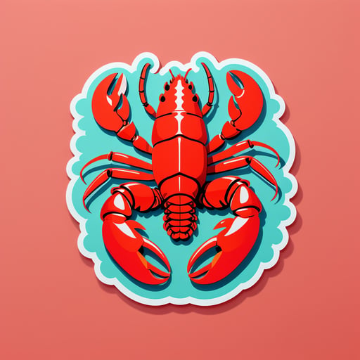 Món ăn ngon lành: 'Delicious Lobster' sticker