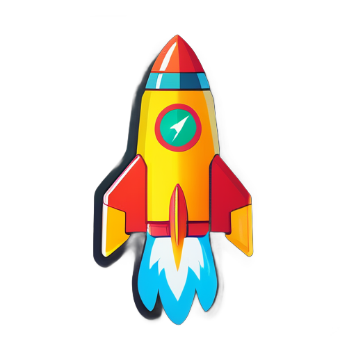 a rocket vpn sticker