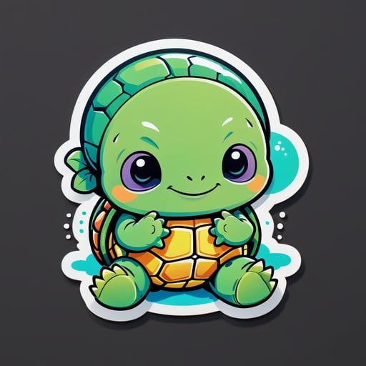 Meme de Tortuga de Contenido sticker