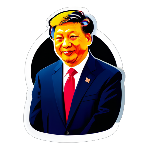 trump with xi sticker