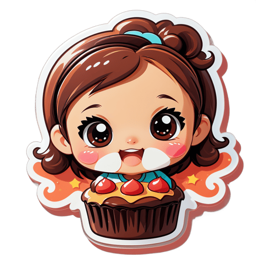 cute Brownie sticker