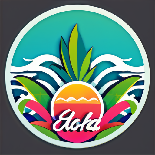 Aloha sticker