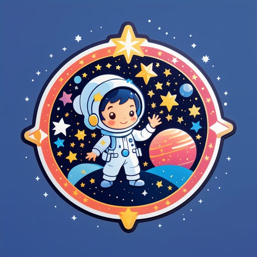 Astronome de l'Étoile Scintillante sticker