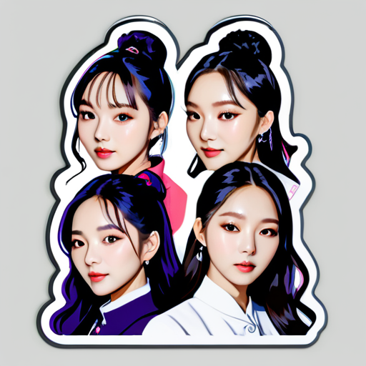 韓国の女性アイドルグループaespa sticker