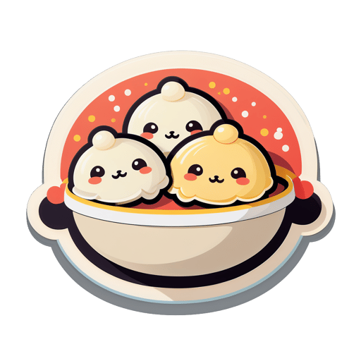 Dumplings fofos sticker