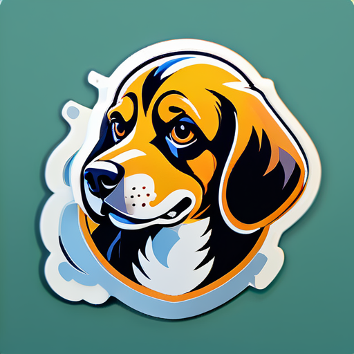 un chien sticker