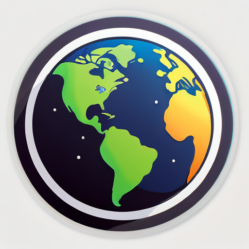 Erde Planet sticker