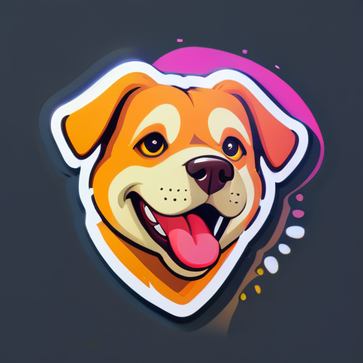 um cão semelhante sticker