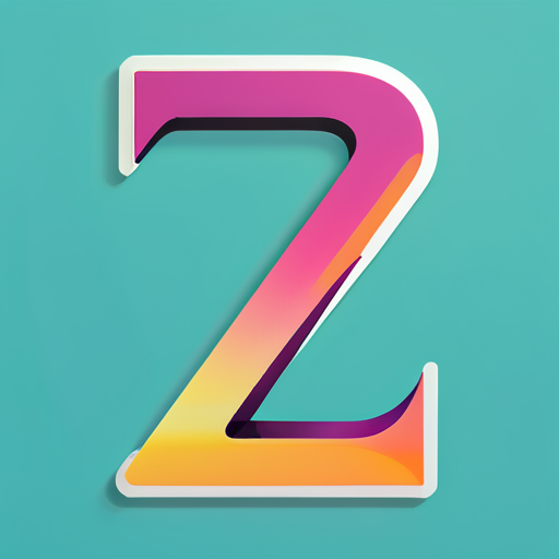 letter z sticker