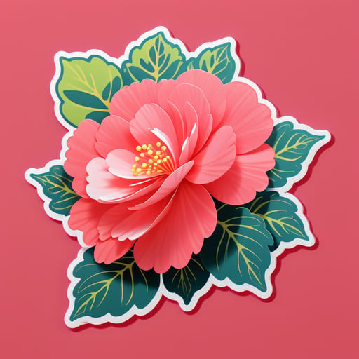 행복한 베고니아 바람 sticker