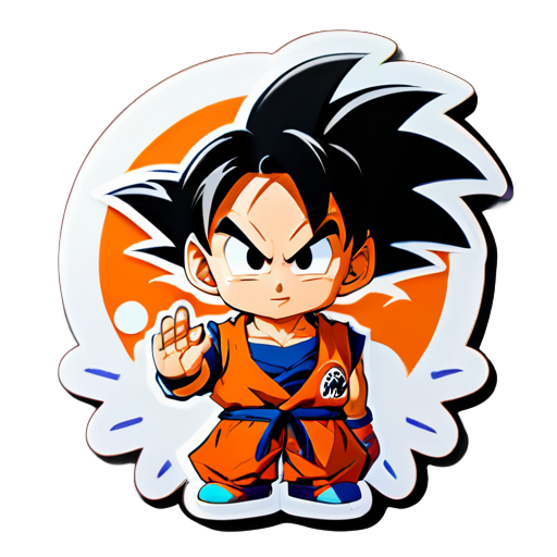 Goku nói tạm biệt sticker