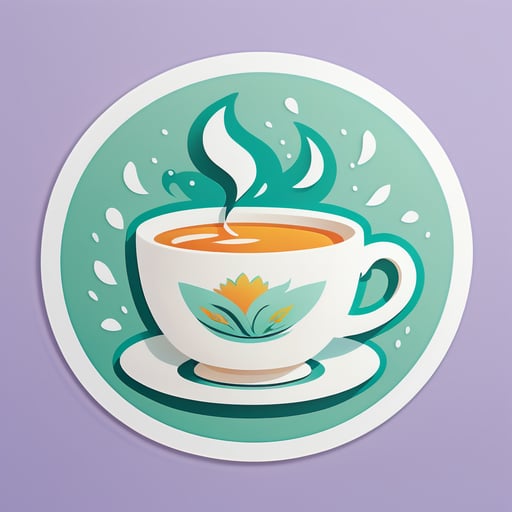 Soothing Tea Cup sticker