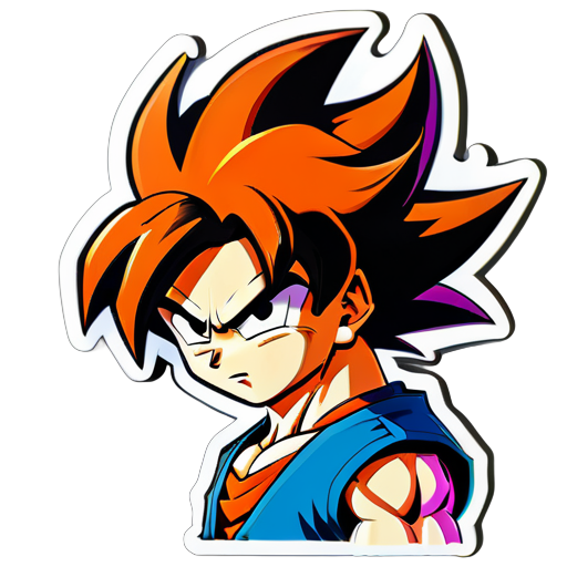 In the animated Dragon Ball, Goku sticker