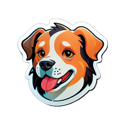 Autocollant d'avatar de chien sticker