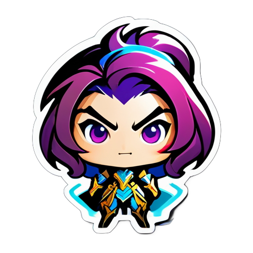 crear como un héroe de League of Legends stiker sticker