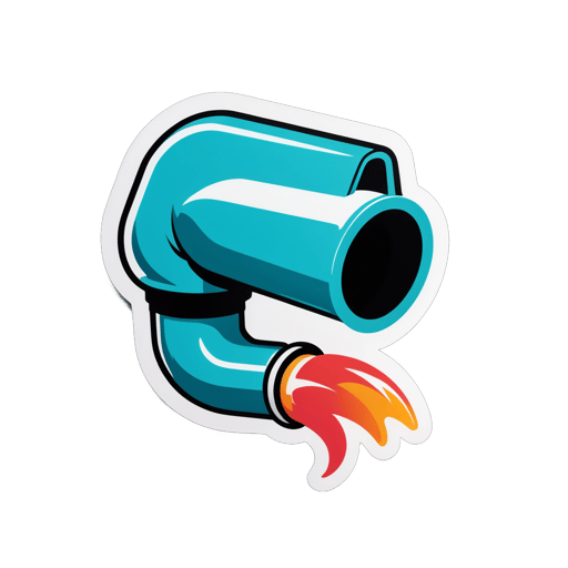 Tubo de escape sticker