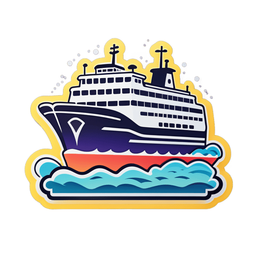 Car Ferry Boat sticker