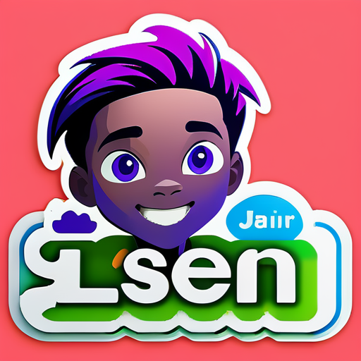 Jaden Namensaufkleber sticker