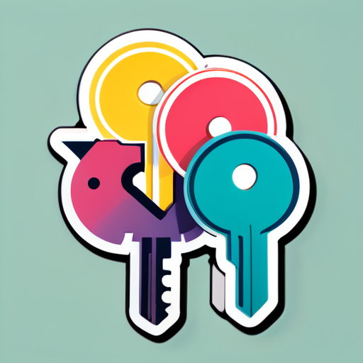 'keys' sticker