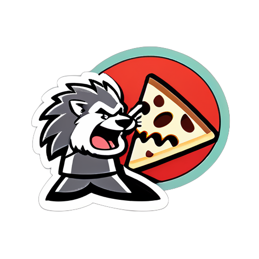 Super Bread Man vs. Grey Wolf sticker