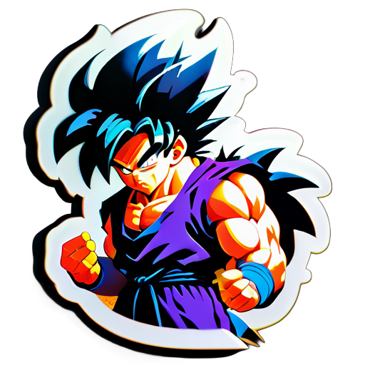 Drachenball schwarzer Goku sticker