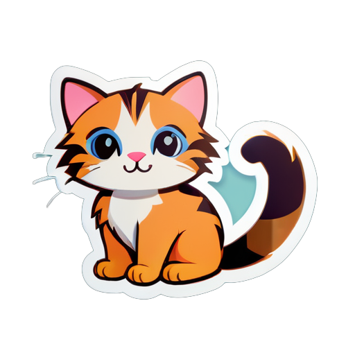 cute cat
 sticker