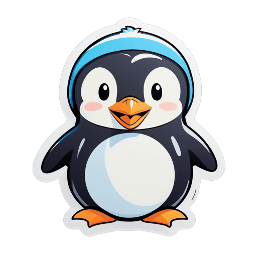 Begeistert Pinguin Meme sticker