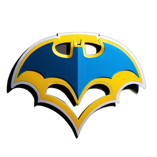 Logo tridimensionnel de Batman sticker