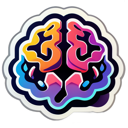 brain deep sticker