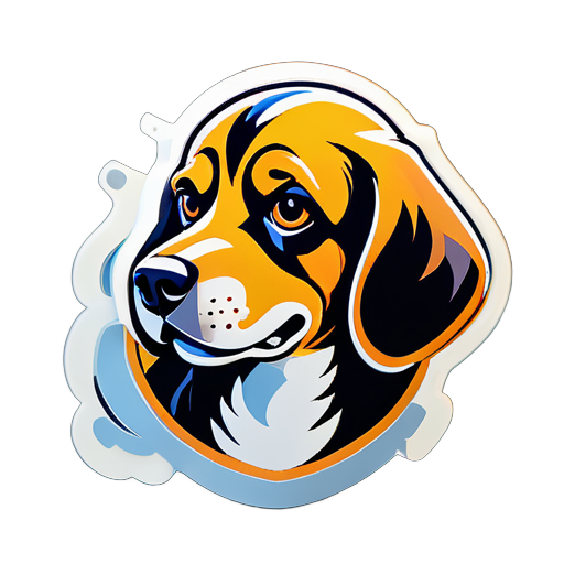 a dog sticker