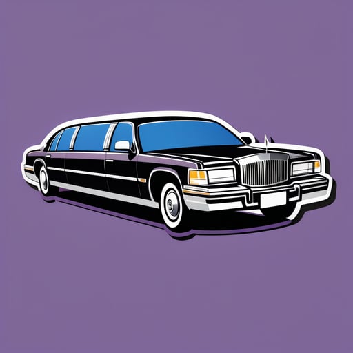 Limousine allongée sticker