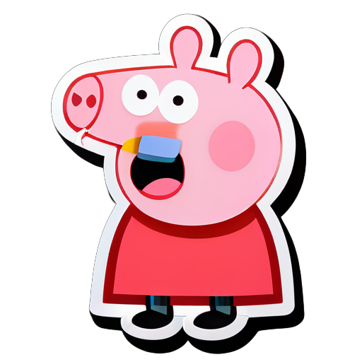 'Petit cochon Peppa' sticker