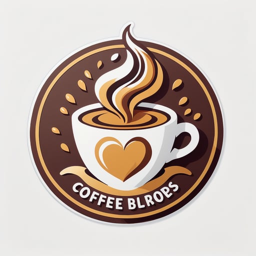 Emblema dos Amantes de Café sticker