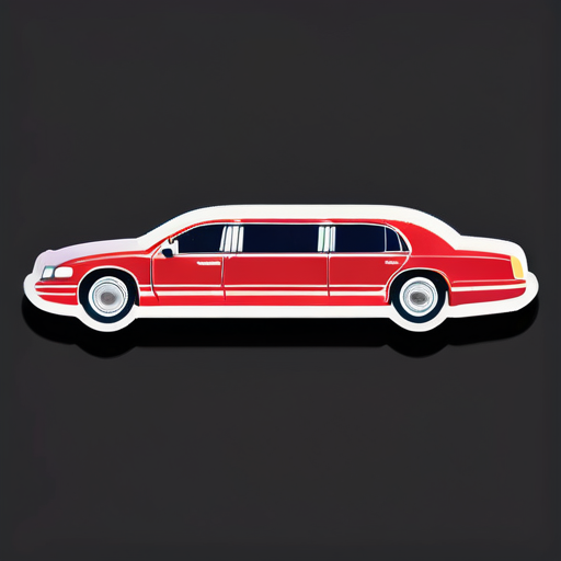 Raumversion der Luxuslimousine in Langversion sticker