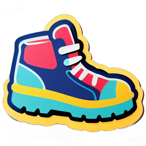 une chaussure sticker