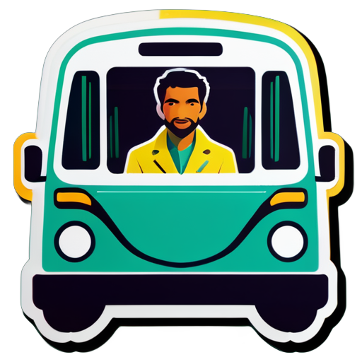 Ali Bus homme sticker