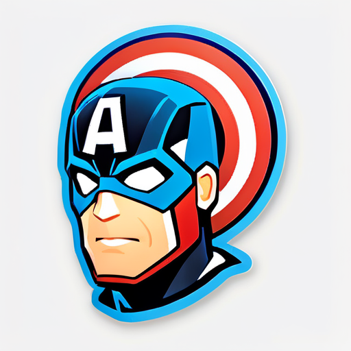 captain america
 sticker