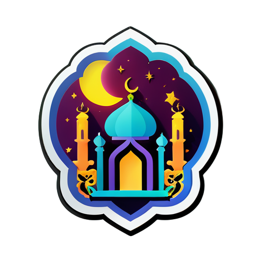 create a sticker for month of ramadan
 sticker