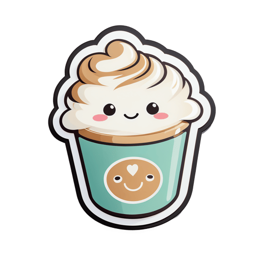 Latte lindo sticker