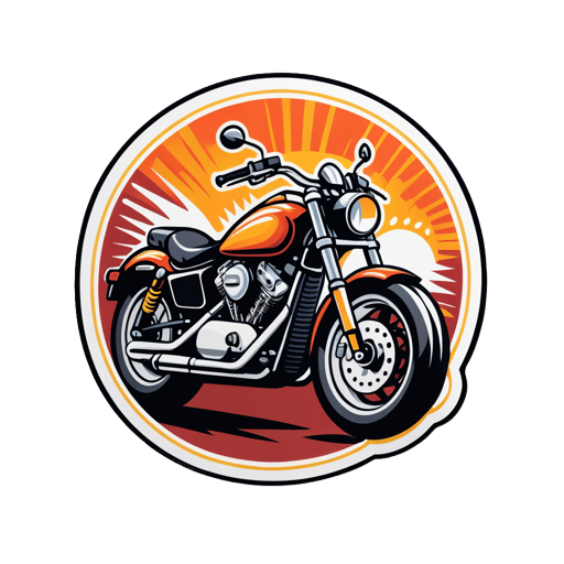 Guidão de Motocicleta sticker