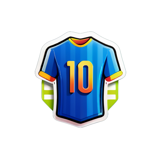 Make a football shirt sticker sticker