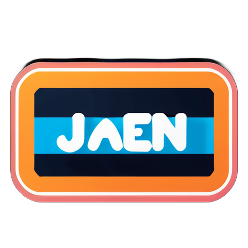 Jaden Namensaufkleber sticker