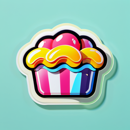 3d style, pop mart design, sticker