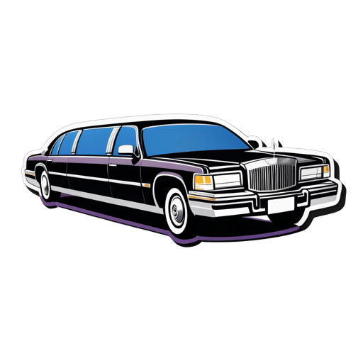 Limousine allongée sticker