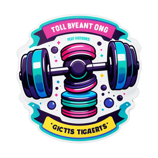 Motivational Fitness Weights sticker