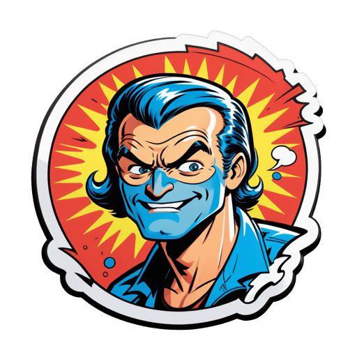 Bande dessinée classique sticker