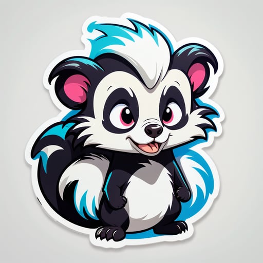 Dismayed Skunk Meme sticker