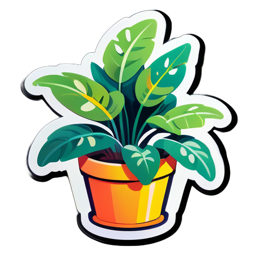 肥大した植物 sticker