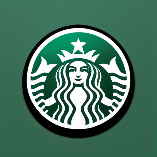 Kannst du das Starbucks-Logo generieren sticker