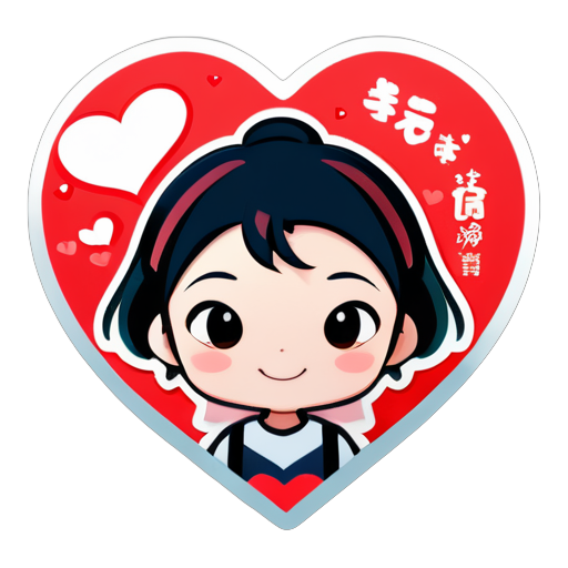 "I'd like to create a special sticker featuring the names of me and my girlfriend: 泽泽❤靓靓. I believe that a heart-shaped design would best represent our love. Could you help me generate a heart-shaped sticker? Thank you!" sticker